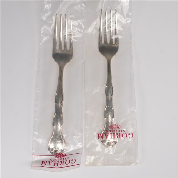 2pc Gorham Sterling Silver Rondo Teaspoons