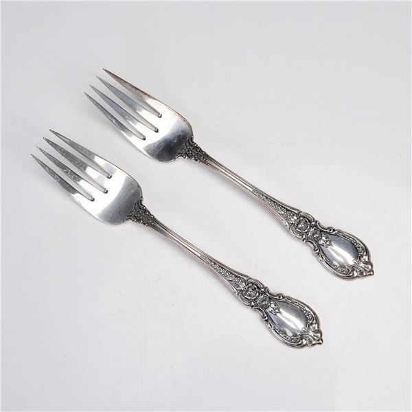 Pair of Towle Charlemagne Sterling Silver Dinner Forks