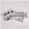 Image 1 : 8pc Towle Charlemagne Sterling Silver Cocktail Fork Set