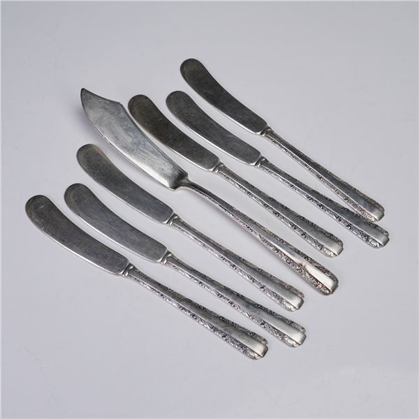 7pc Towle Sterling Silver Candlelight Butter Knives