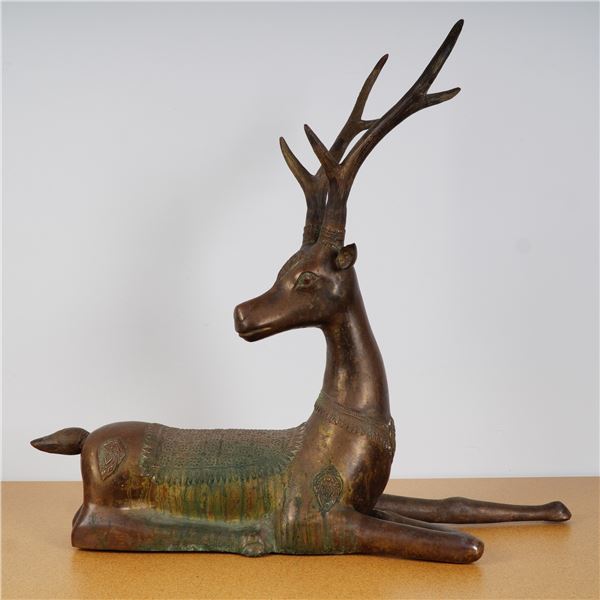 Bronze Deer Sculpture