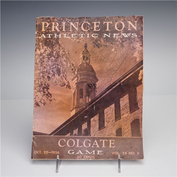 Princeton vs. Colgate Football Program with Ticket Stub, October 20, 1956