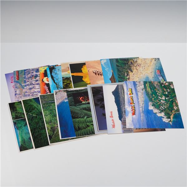 15pc Vintage Postcards, Hawaii Scenic and City Views