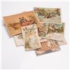 Image 2 : 22pc Antique Chromolithography Ephemera Including Christmas & Ad. Cards