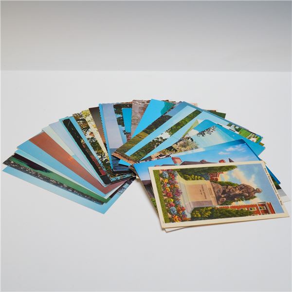 33pc Vintage Postcards, Rhode Island and Massachusetts