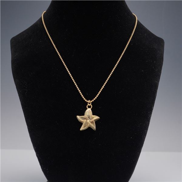 Lalique Parfums Gold-Tone Starfish Pendant Necklace