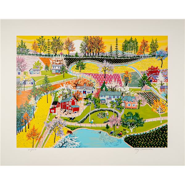 Kay Ameche, Serigraph on Paper, Spring in Gettysburg, Signed & Numbered