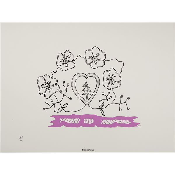 Michael Cywink, Springtime, Lithograph on Paper, Signed and Numbered