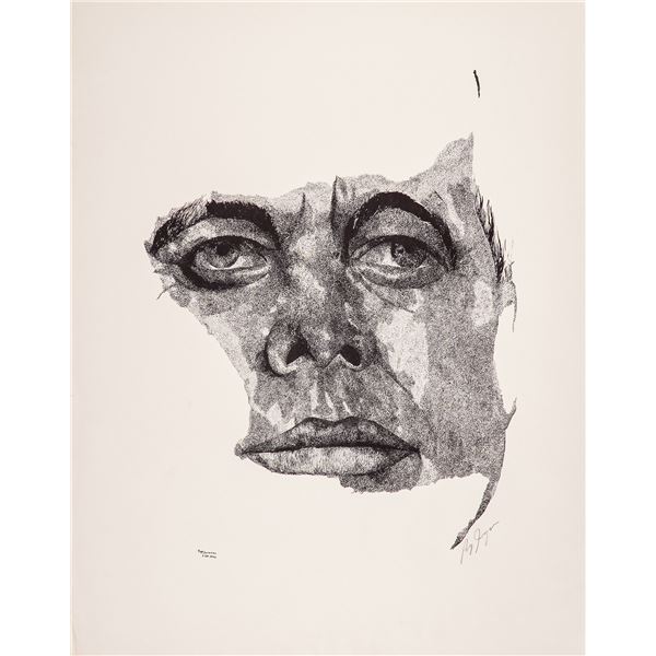 Ray Jurgens, John F. Kennedy, Signed Lithograph on Paper