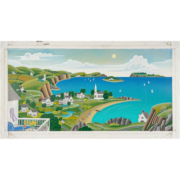 Thomas McKnight, Giclee on Canvas, Maine Cove, Signed & Numbered