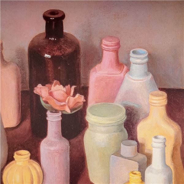 Tomar Levine, Lithograph on Paper, Bottle Still Life, Signed & Numbered