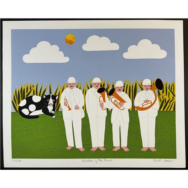 Mark Sabin (1936) Signed Screenprint, Members Band