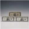 Image 1 : 3pc $1 US Silver Certificates, Mule Star Pair & 1935F Askew Serial Prefix