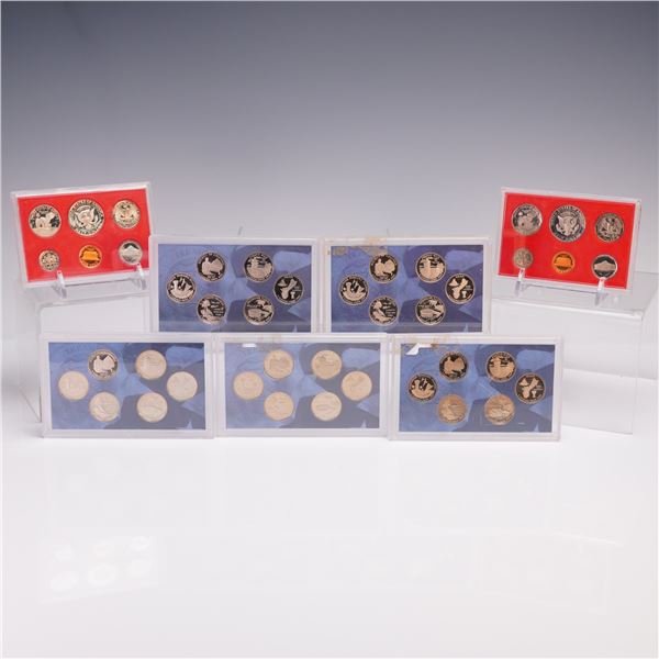 7pc 1981 & 2009 United States Mint Proof Coin Sets