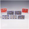 Image 1 : 7pc 1981 & 2009 United States Mint Proof Coin Sets