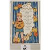 Image 1 : Whitney Boy Holding Pumpkin & Floating Pumpkins Halloween Postcards
