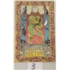 Image 1 : Flower Border Witch, Cats Bats & Green Pumpkin Ghosts Gottschalk Halloween Postcard