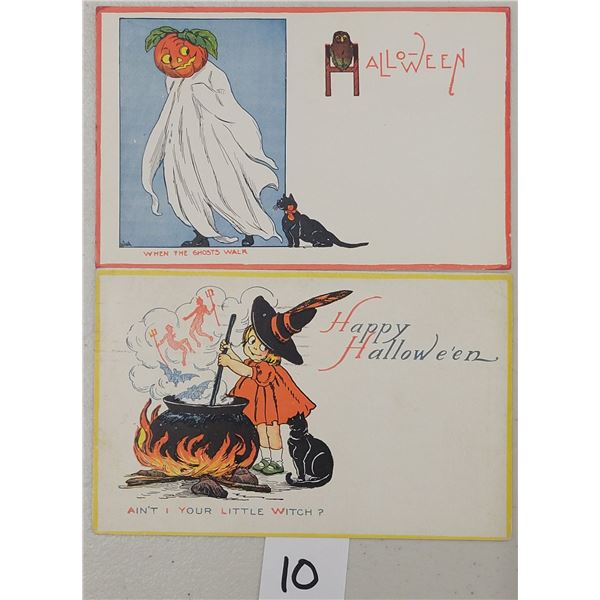 Pair of Gibson Halloween Postcards