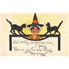 Image 1 : Leubrie & Elkus Witch & Black Cats Halloween Postcard