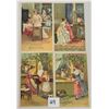 Image 1 : Group of 4 Christmas Santa Claus Through Window Postcards