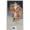 Image 1 : Merry Christmas Santa Claus Carrying Gifts Postcard
