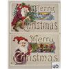 Image 1 : 2 Merry Christmas Elves Holiday Postcard