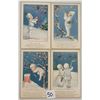 Image 1 : Set of 4 Christmas Children In White & In Snow Postcards