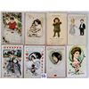 Image 1 : Group of 14 Valentine Children & Ladies Postcards