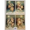 Image 1 : Group of 4 Children Drinking with Pigs New Year Holiday Postcards