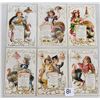 Image 1 : Set of 6 Thanksgiving Menu Children Greeting Postcards