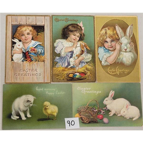 Group of 10 Easter Holiday Greeting Postcards