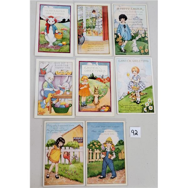 Group of 8 Whitney Easter Holiday Postcards