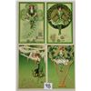 Image 1 : 4 Winsch Lady St. Patrick's Day Holiday Greeting Postcards
