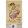 Image 1 : Novelty - Easter Greeting Boy Holding Large Mechanical Egg Postcard
