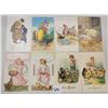Image 1 : Group of 15 Easter Holiday Greeting Postcards