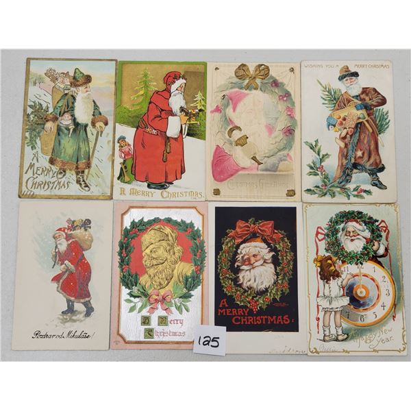 17 Santa Claus Christmas Holiday Greeting Postcards
