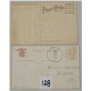 Image 2 : 4 Silk Santa Christmas Holiday Greeting Postcards