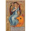 Image 1 : A Joyful Halloween Couple On Pumpkin Gold Background Postcard