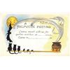 Image 1 : A Halloween Meeting Invitation Postcard With Ghosts, Cats, Bats, Mice Postcard