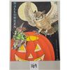 Image 1 : Flying Rabbit Jack-o-lantern Witch on Mouse & Owl Installment Halloween Postcards