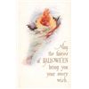 Image 1 : Gibson The Fairies of Halloween Witch on Broom & Bats Postcard