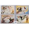 Image 1 : Set of 4 Nash Witches, Goblins & People Halloween Greeting Postcard