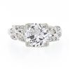Image 5 : Vintage Platinum 1.67 ctw GIA European Diamond w/ Marquise Accents Engagement Ri