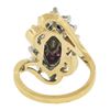 Image 3 : Vintage H. Stern 14K Gold 1.60 ctw Ruby & Diamond Marquise Shape Cocktail Ring