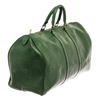 Image 3 : Louis Vuitton Green Epi Leather Keepall 50 Travel Bag