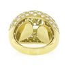 Image 9 : Estate 18k Yellow Gold 7.95 ctw GIA Round Brilliant Diamond Engagement Bombe Rin