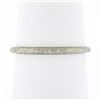 Image 1 : Antique Art Deco 18k White Gold 1.75mm Engraved Textured Work Stack Band Ring