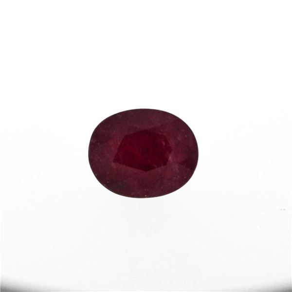 7.71 ctw Oval Cut Natural Ruby