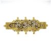 Image 1 : S. Bros Antique Victorian 15K Yellow Gold 3 Clover w/ Seed Pearl Bar Brooch Pin