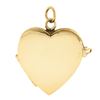 Image 6 : Vintage 14k Yellow Gold Hand Engraved Floral Work 4-Picture Heart Locket Pendant